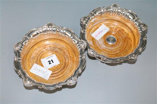 Pair plated coasters(-)